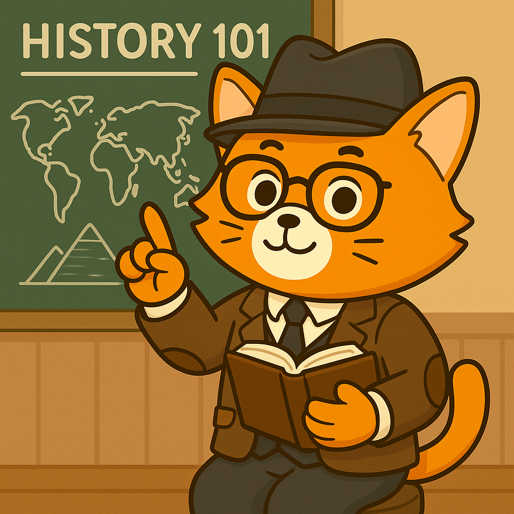 Cat as history professor
