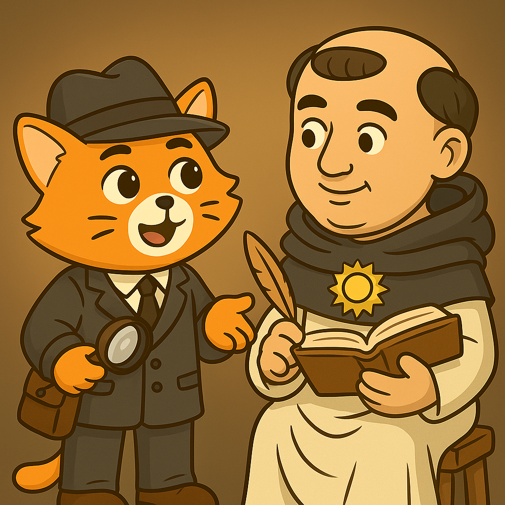 Cat with Aquinas