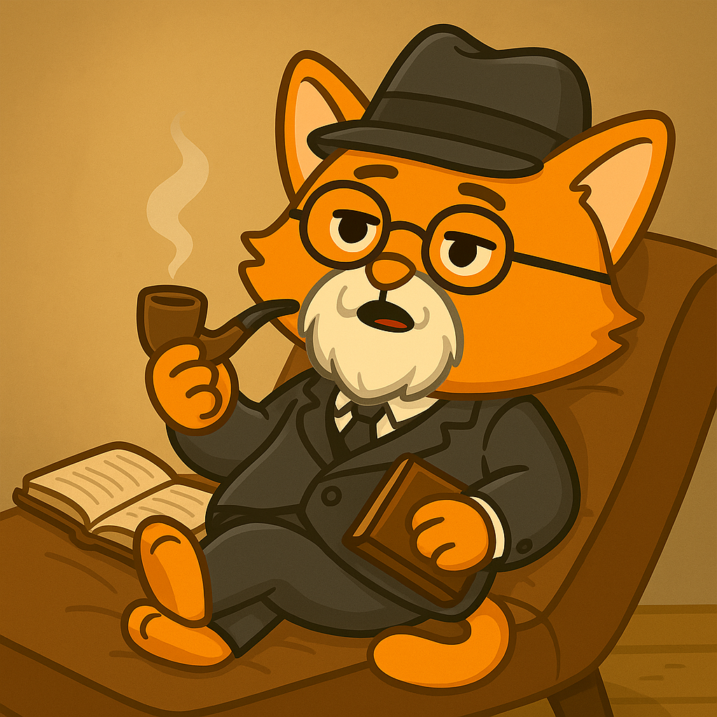 Cat podcast illustration on Apple Podcasts